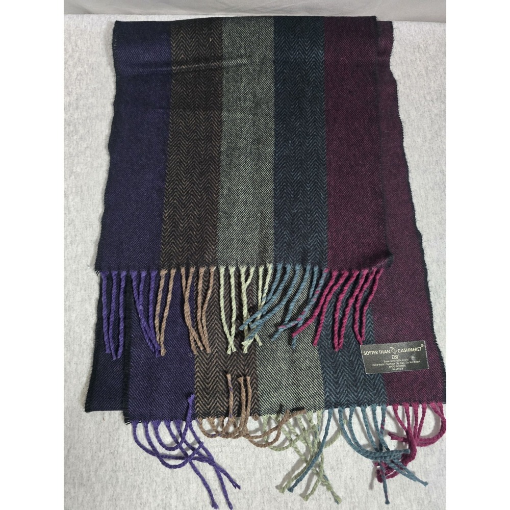 D&Y‎ Softer Than Cashmere Scarf Fringe End